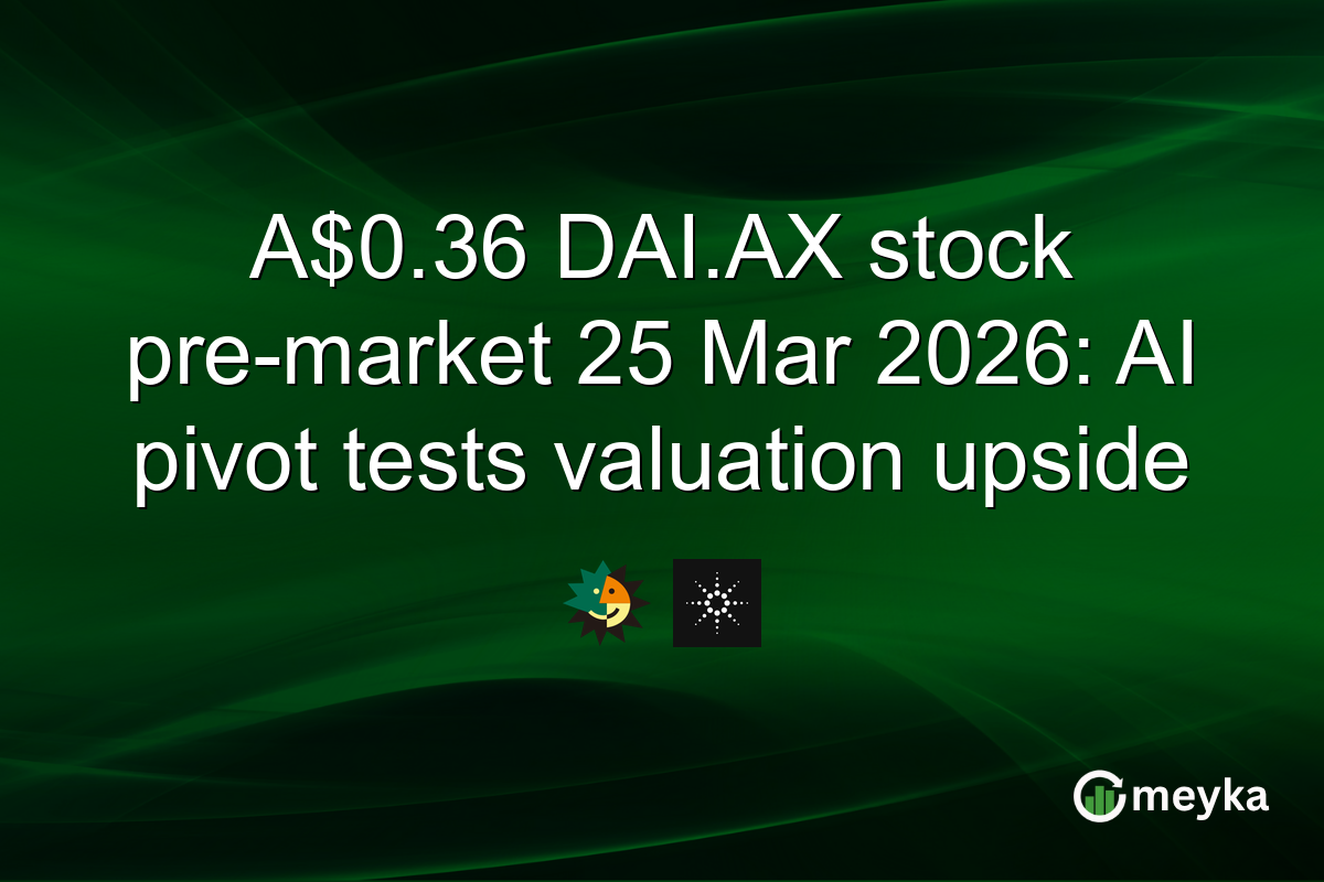 A$0.36 DAI.AX stock pre-market 25 Mar 2026: AI pivot tests valuation upside