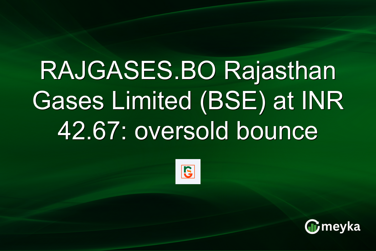 RAJGASES.BO Rajasthan Gases Limited (BSE) at INR 42.67: oversold bounce