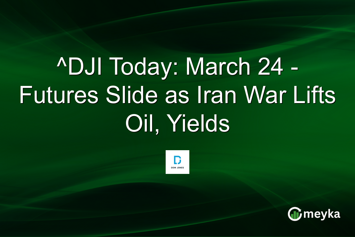 ^DJI Today: March 24 – Futures Slide as Iran War Lifts Oil, Yields