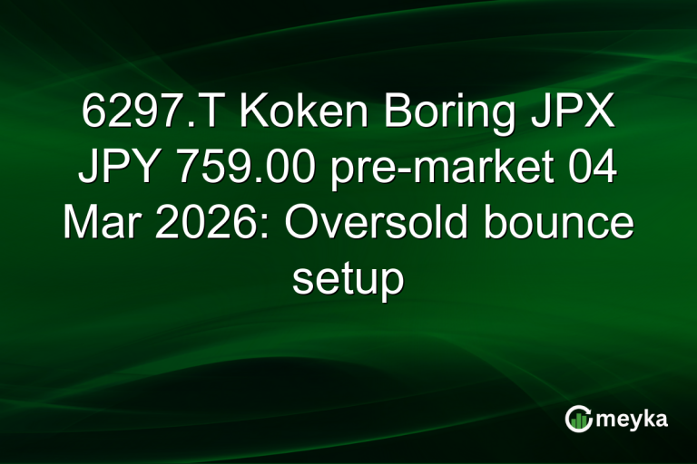 6297.T Koken Boring JPX JPY 759.00 pre-market 04 Mar 2026: Oversold bounce setup