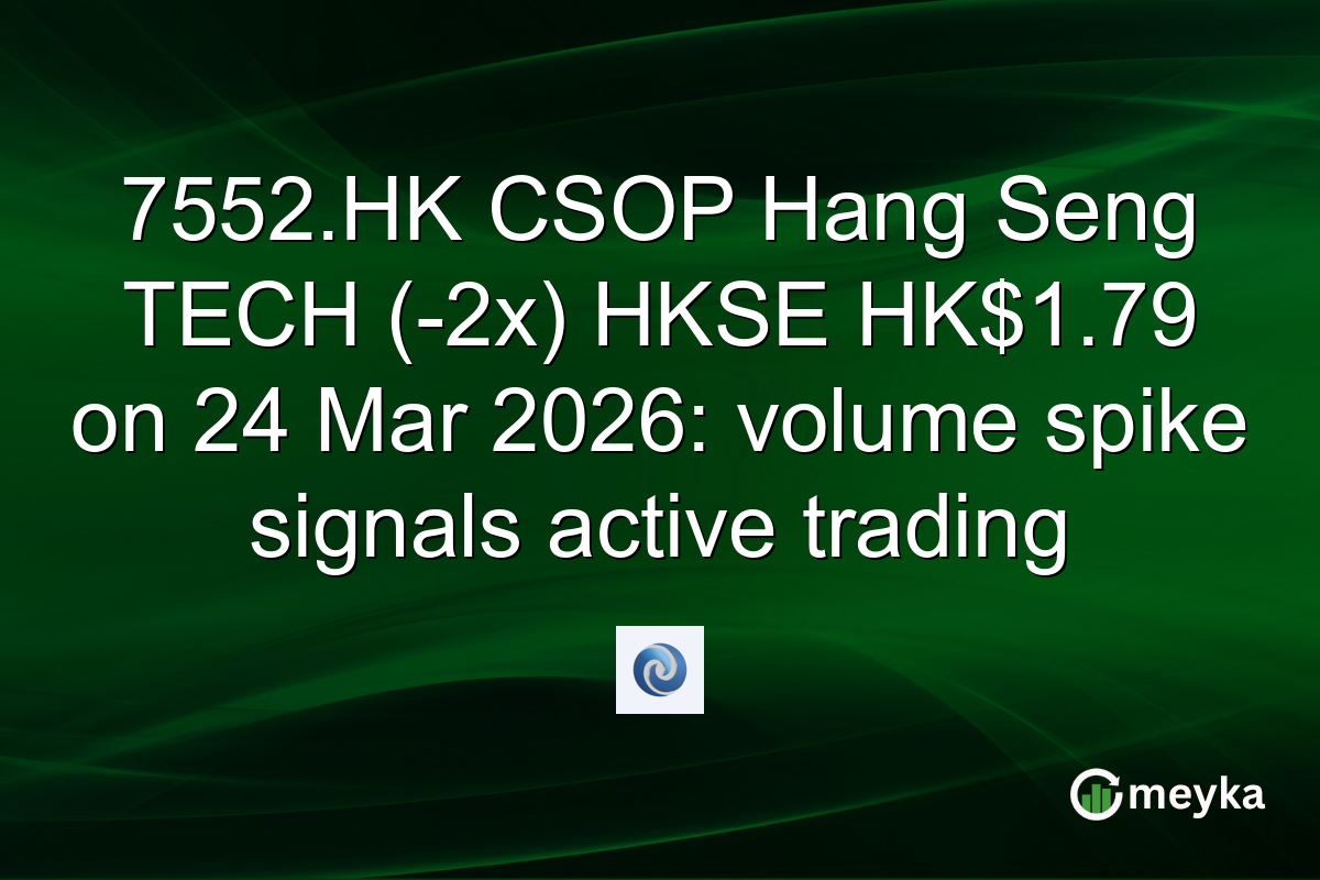 7552.HK CSOP Hang Seng TECH (-2x) HKSE HK$1.79 on 24 Mar 2026: volume spike signals active trading