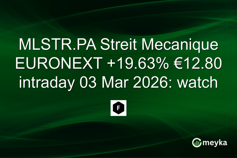 MLSTR.PA Streit Mecanique EURONEXT +19.63% €12.80 intraday 03 Mar 2026: watch