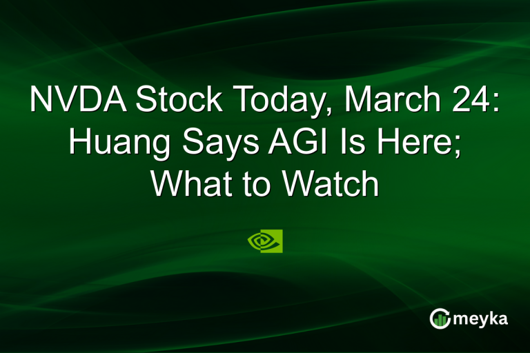 NVDA Stock Today, March 24: Huang Says AGI Is Here; What to Watch