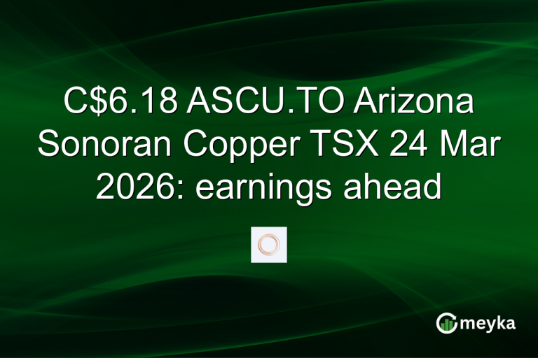 C$6.18 ASCU.TO Arizona Sonoran Copper TSX 24 Mar 2026: earnings ahead