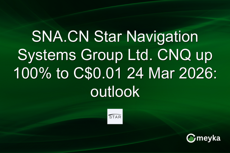 SNA.CN Star Navigation Systems Group Ltd. CNQ up 100% to C$0.01 24 Mar 2026: outlook