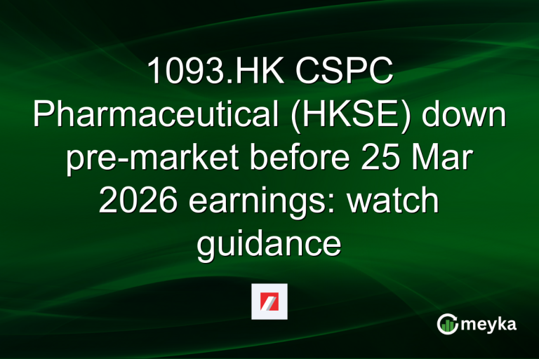 1093.HK CSPC Pharmaceutical (HKSE) down pre-market before 25 Mar 2026 earnings: watch guidance