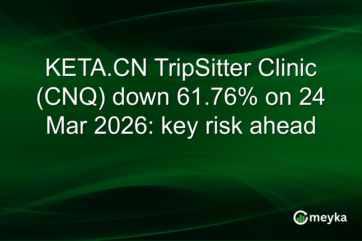 KETA.CN TripSitter Clinic (CNQ) down 61.76% on 24 Mar 2026: key risk ahead
