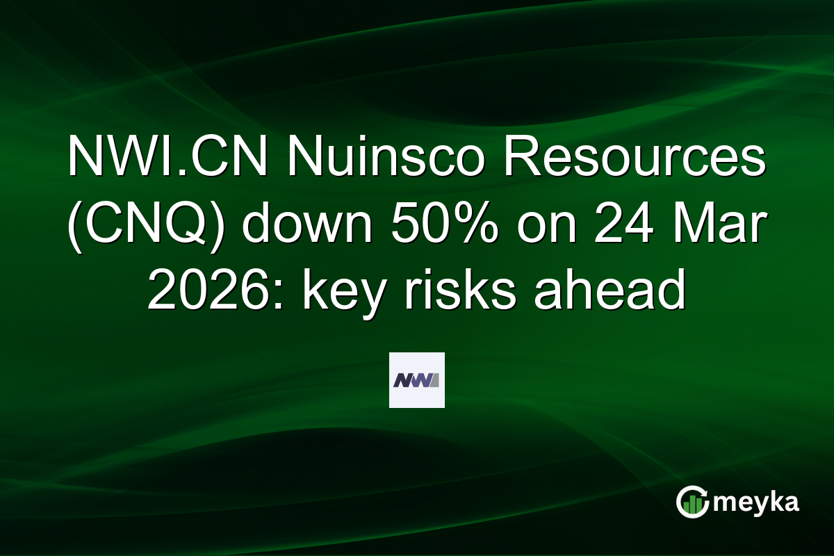 NWI.CN Nuinsco Resources (CNQ) down 50% on 24 Mar 2026: key risks ahead