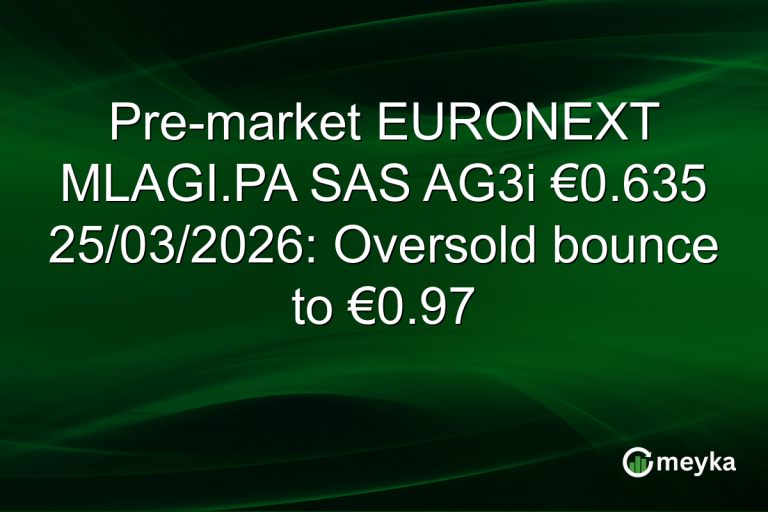 Pre-market EURONEXT MLAGI.PA SAS AG3i €0.635 25/03/2026: Oversold bounce to €0.97