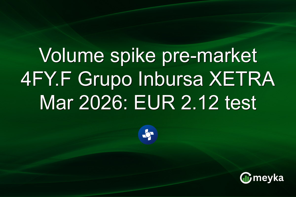 Volume spike pre-market 4FY.F Grupo Inbursa XETRA Mar 2026: EUR 2.12 test