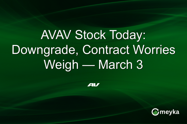 AVAV Stock Today: Downgrade, Contract Worries Weigh — March 3