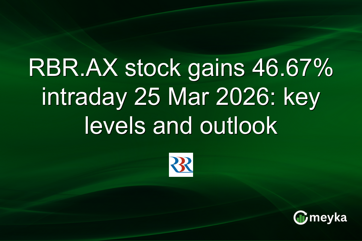 RBR.AX stock gains 46.67% intraday 25 Mar 2026: key levels and outlook