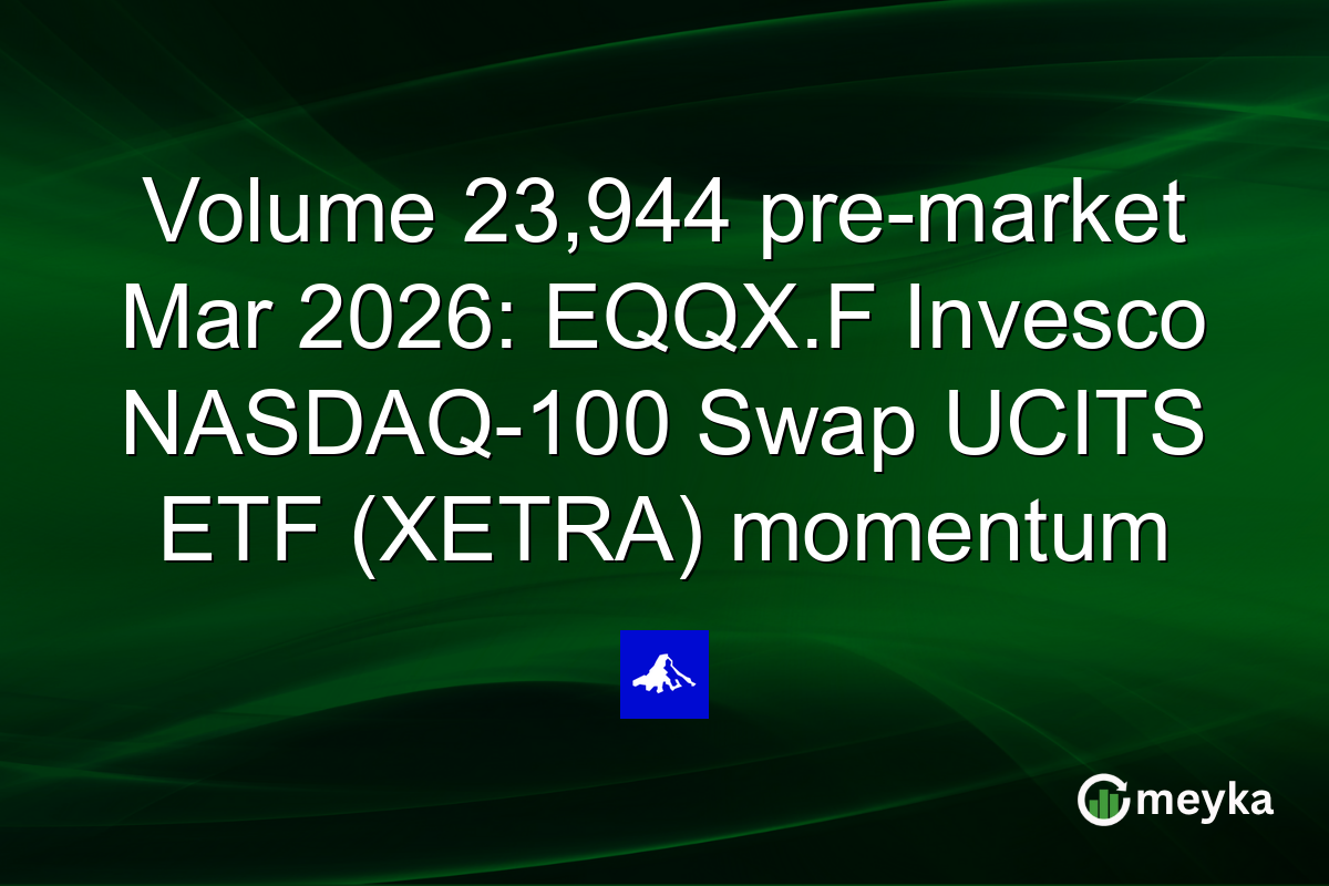 Volume 23,944 pre-market Mar 2026: EQQX.F Invesco NASDAQ-100 Swap UCITS ETF (XETRA) momentum