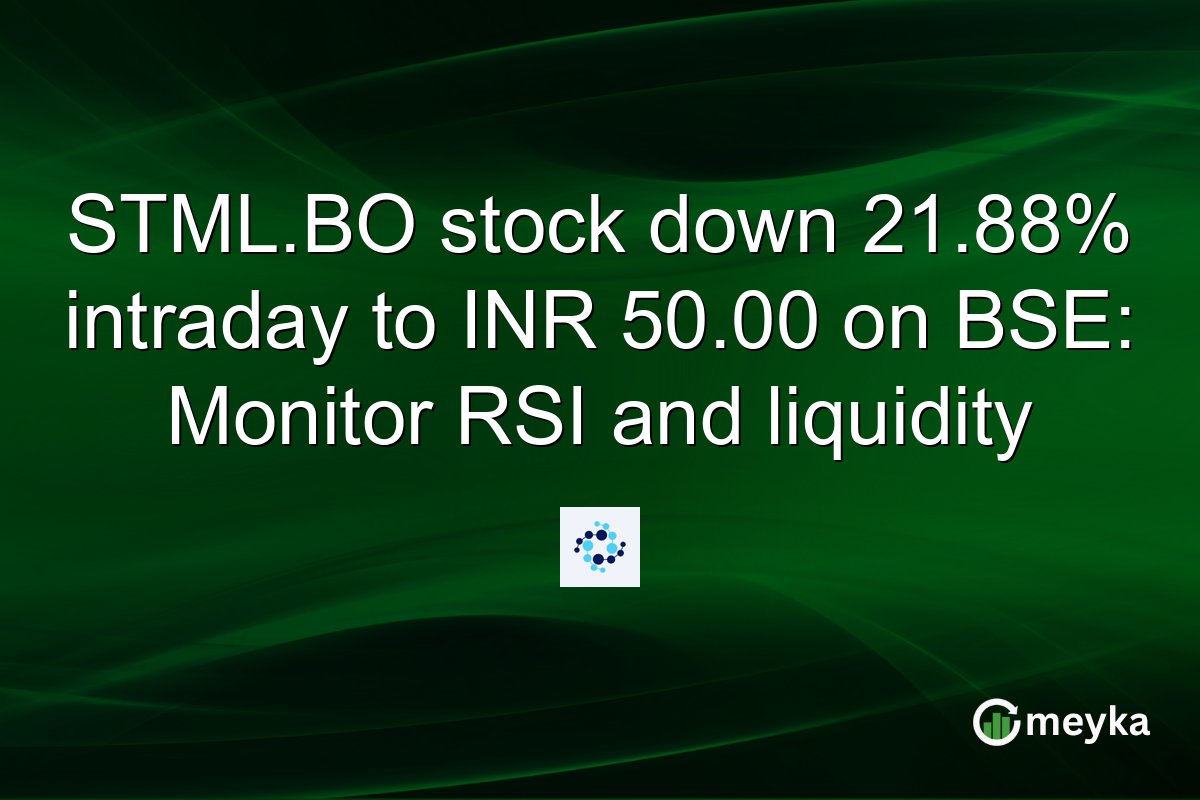 STML.BO stock down 21.88% intraday to INR 50.00 on BSE: Monitor RSI and liquidity