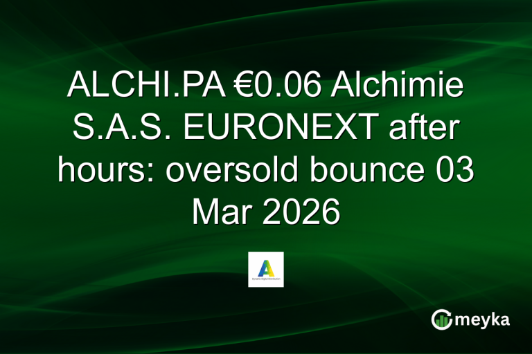 ALCHI.PA €0.06 Alchimie S.A.S. EURONEXT after hours: oversold bounce 03 Mar 2026