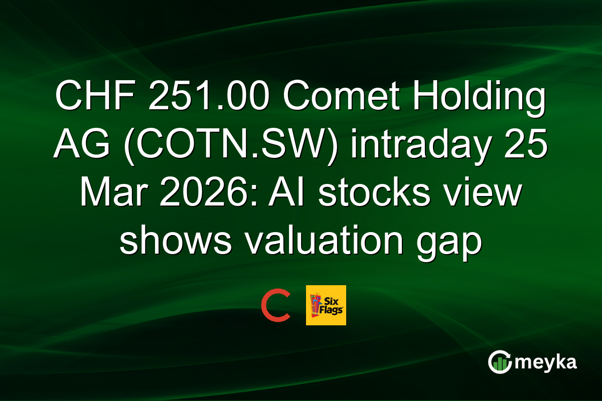 CHF 251.00 Comet Holding AG (COTN.SW) intraday 25 Mar 2026: AI stocks view shows valuation gap