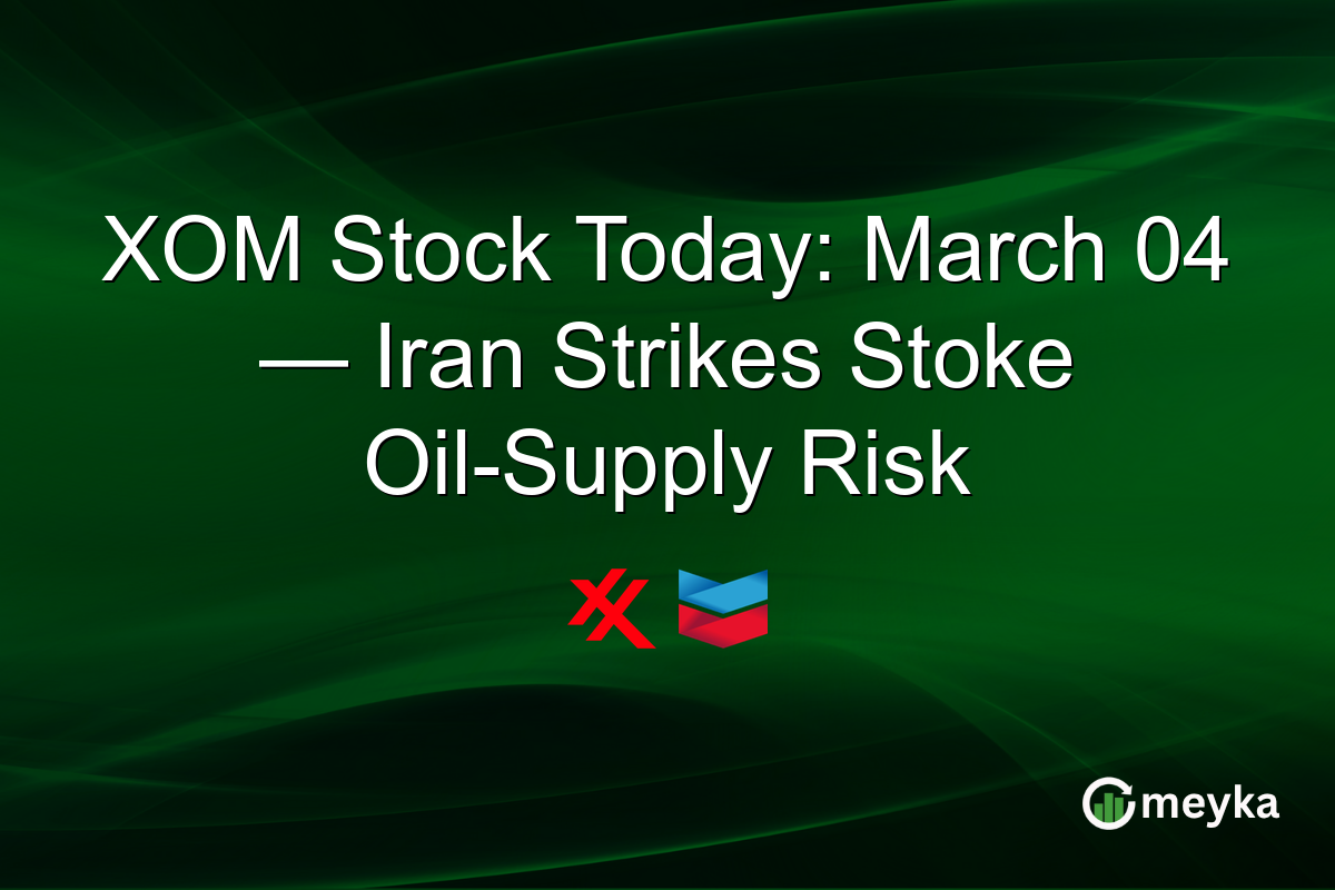 XOM Stock Today: March 04 β Iran Strikes Stoke Oil-Supply Risk