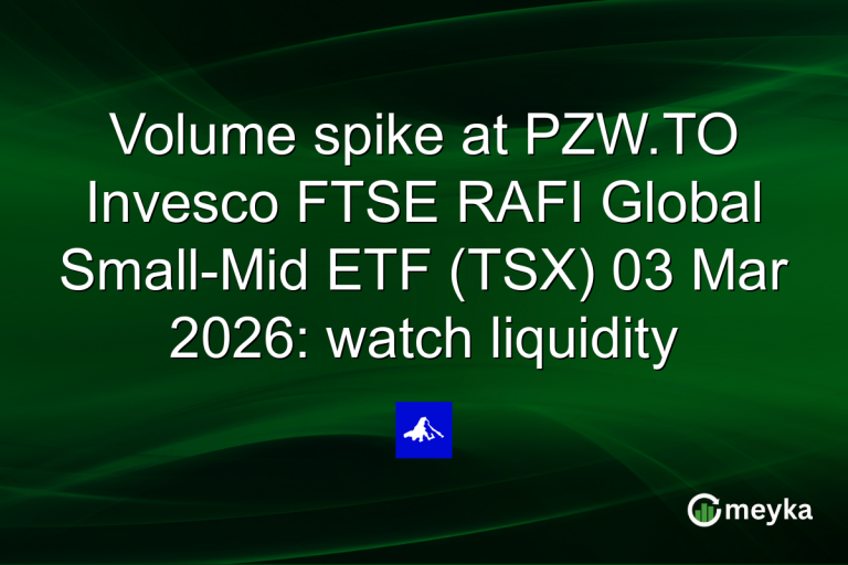 Volume spike at PZW.TO Invesco FTSE RAFI Global Small-Mid ETF (TSX) 03 Mar 2026: watch liquidity