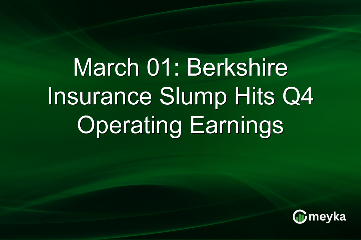 March 01: Berkshire Insurance Slump Hits Q4 Operating Earnings