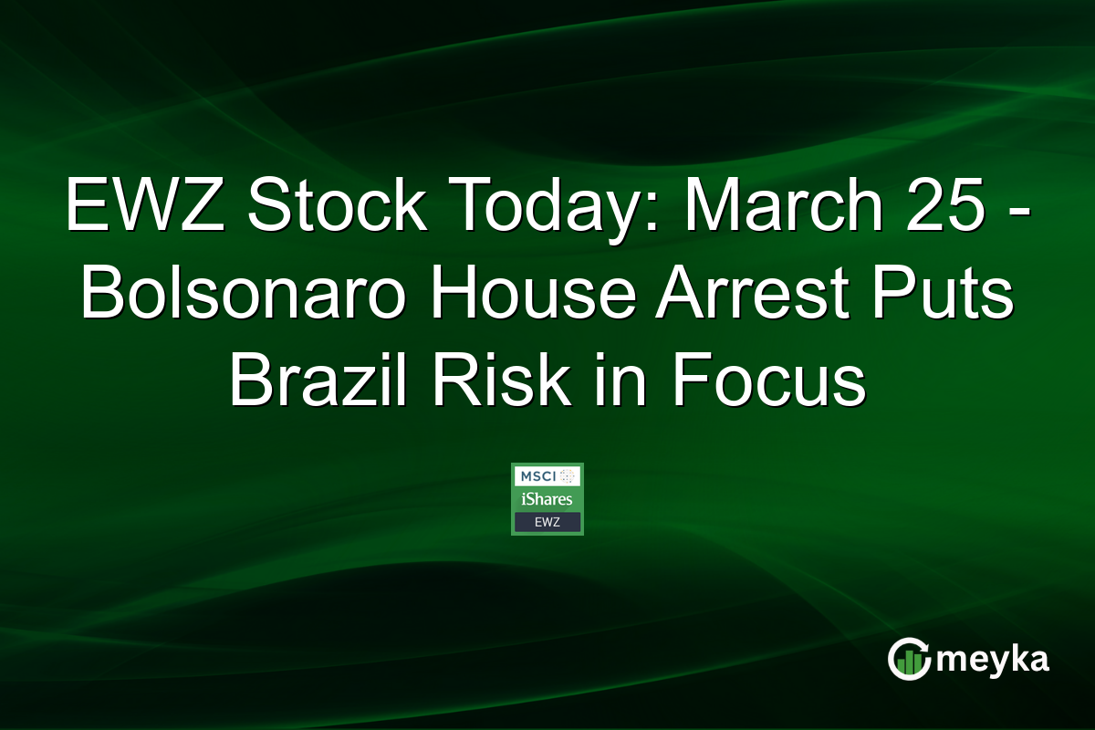 EWZ Stock Today: March 25 – Bolsonaro House Arrest Puts Brazil Risk in Focus
