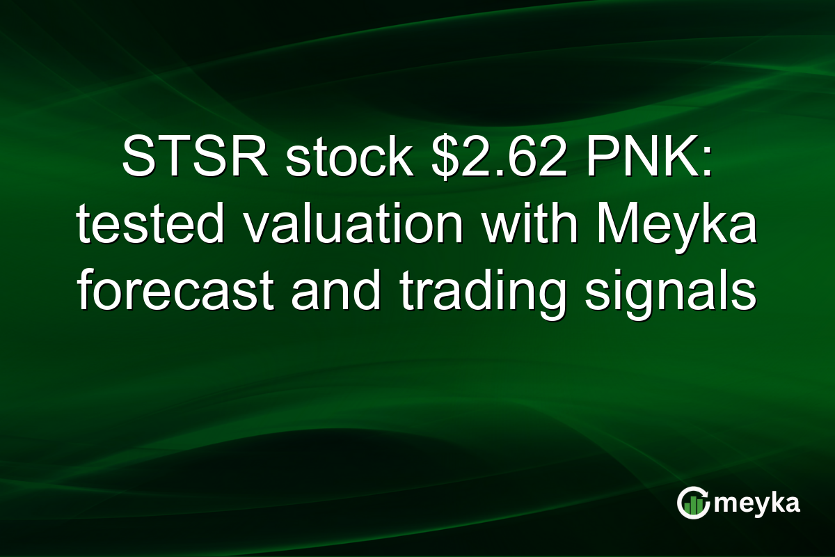 STSR stock $2.62 PNK: tested valuation with Meyka forecast and trading signals