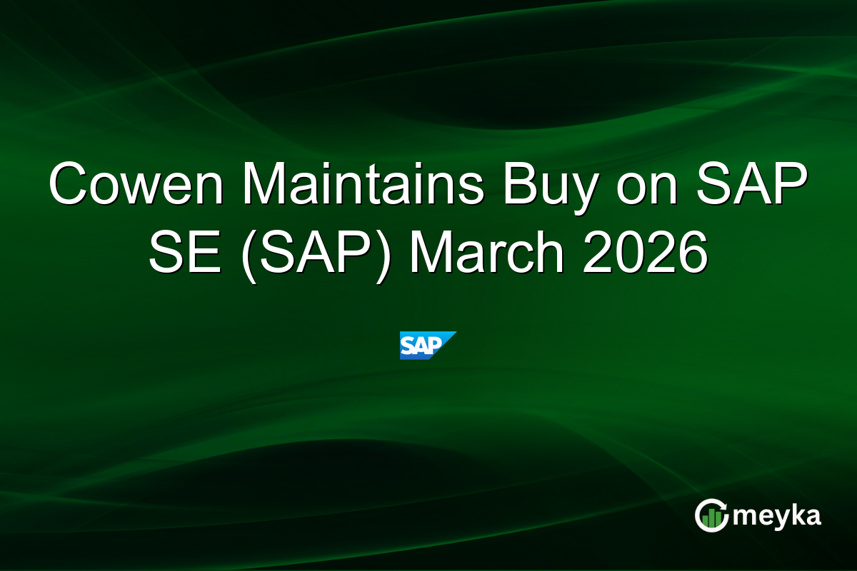 Cowen Maintains Buy on SAP SE (SAP) March 2026