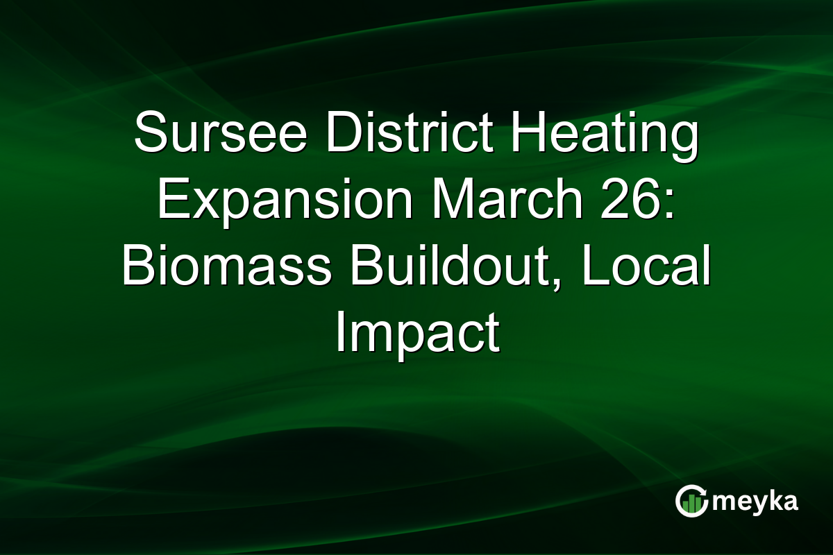 Sursee District Heating Expansion March 26: Biomass Buildout, Local Impact