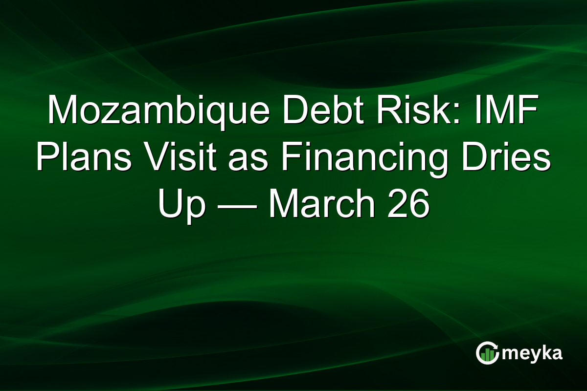 Mozambique Debt Risk: IMF Plans Visit as Financing Dries Up — March 26