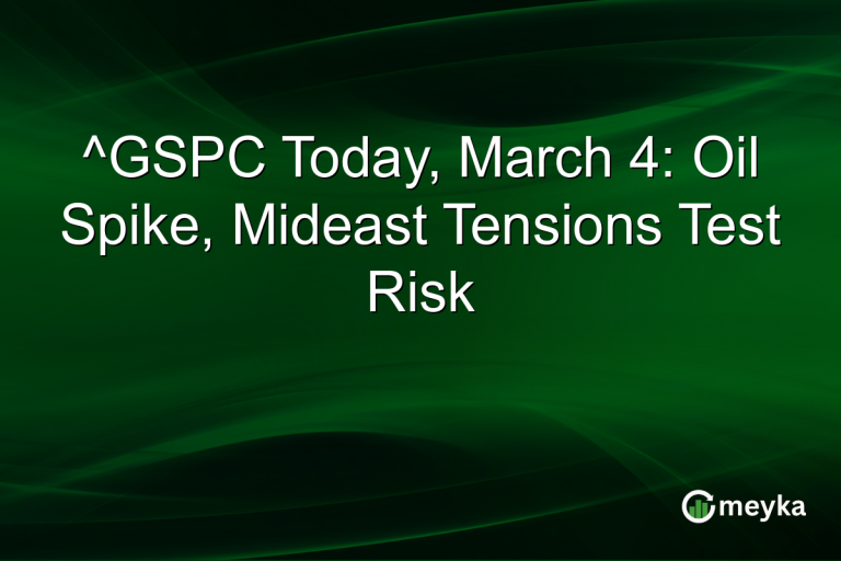 ^GSPC Today, March 4: Oil Spike, Mideast Tensions Test Risk