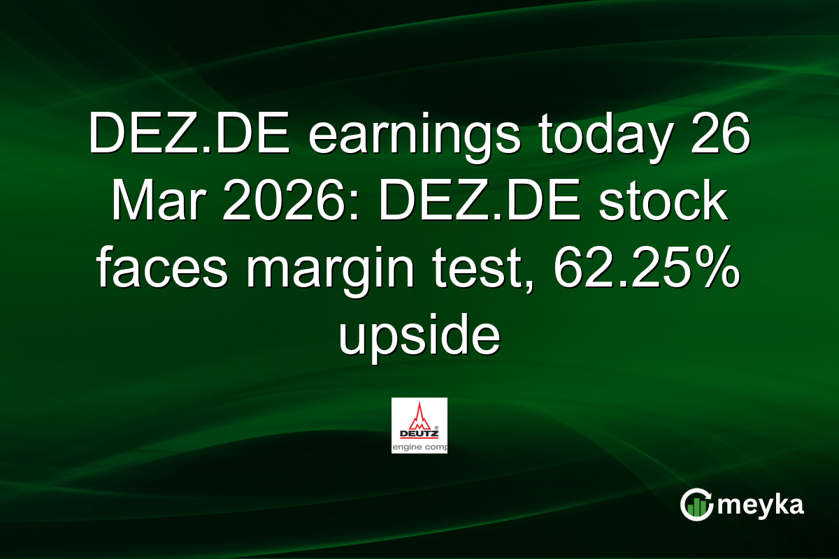 DEZ.DE earnings today 26 Mar 2026: DEZ.DE stock faces margin test, 62.25% upside