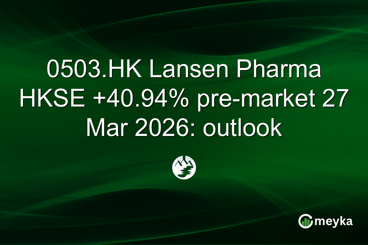 0503.HK Lansen Pharma HKSE +40.94% pre-market 27 Mar 2026: outlook