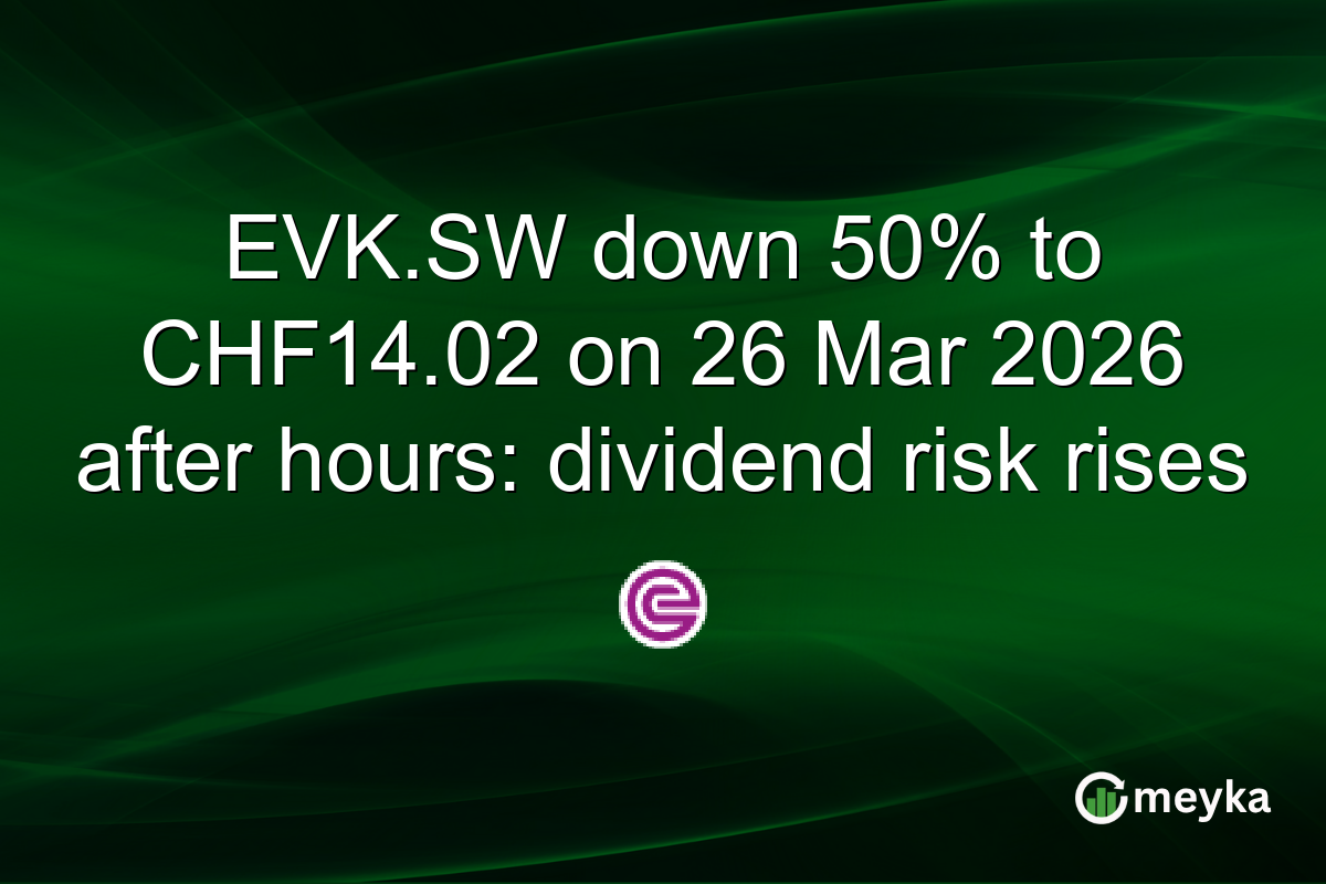 EVK.SW down 50% to CHF14.02 on 26 Mar 2026 after hours: dividend risk rises