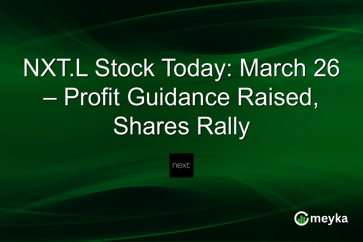 NXT.L Stock Today: March 26 – Profit Guidance Raised, Shares Rally