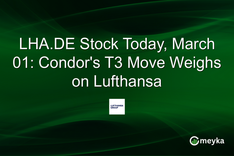 LHA.DE Stock Today, March 01: Condor's T3 Move Weighs on Lufthansa