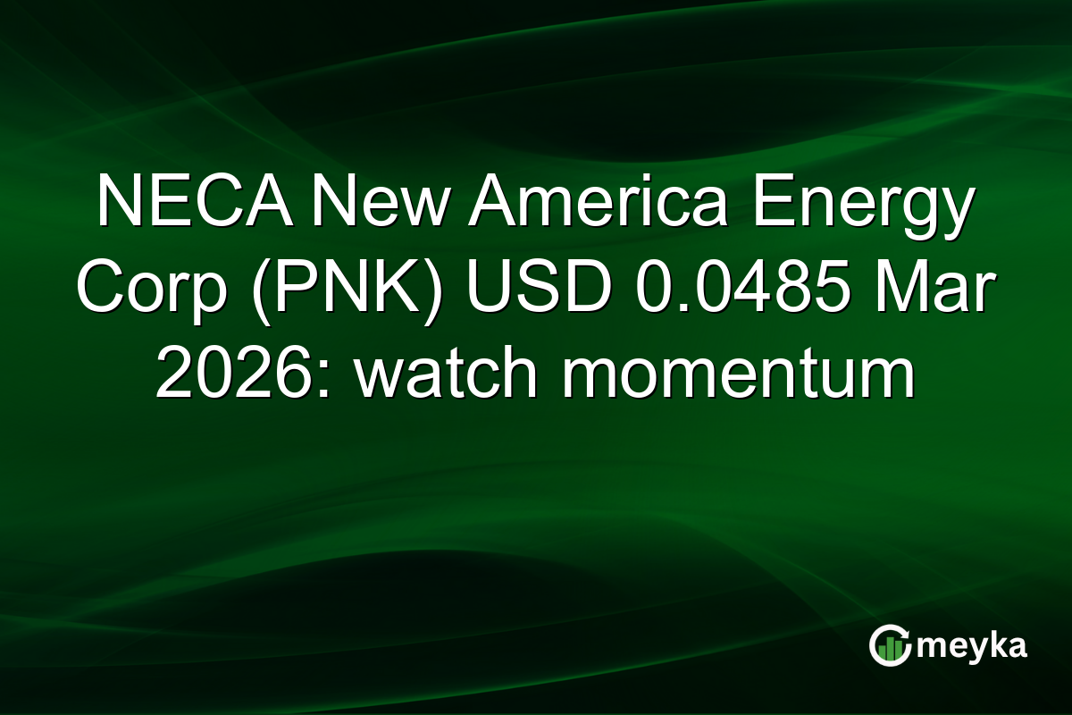 NECA New America Energy Corp (PNK) USD 0.0485 Mar 2026: watch momentum