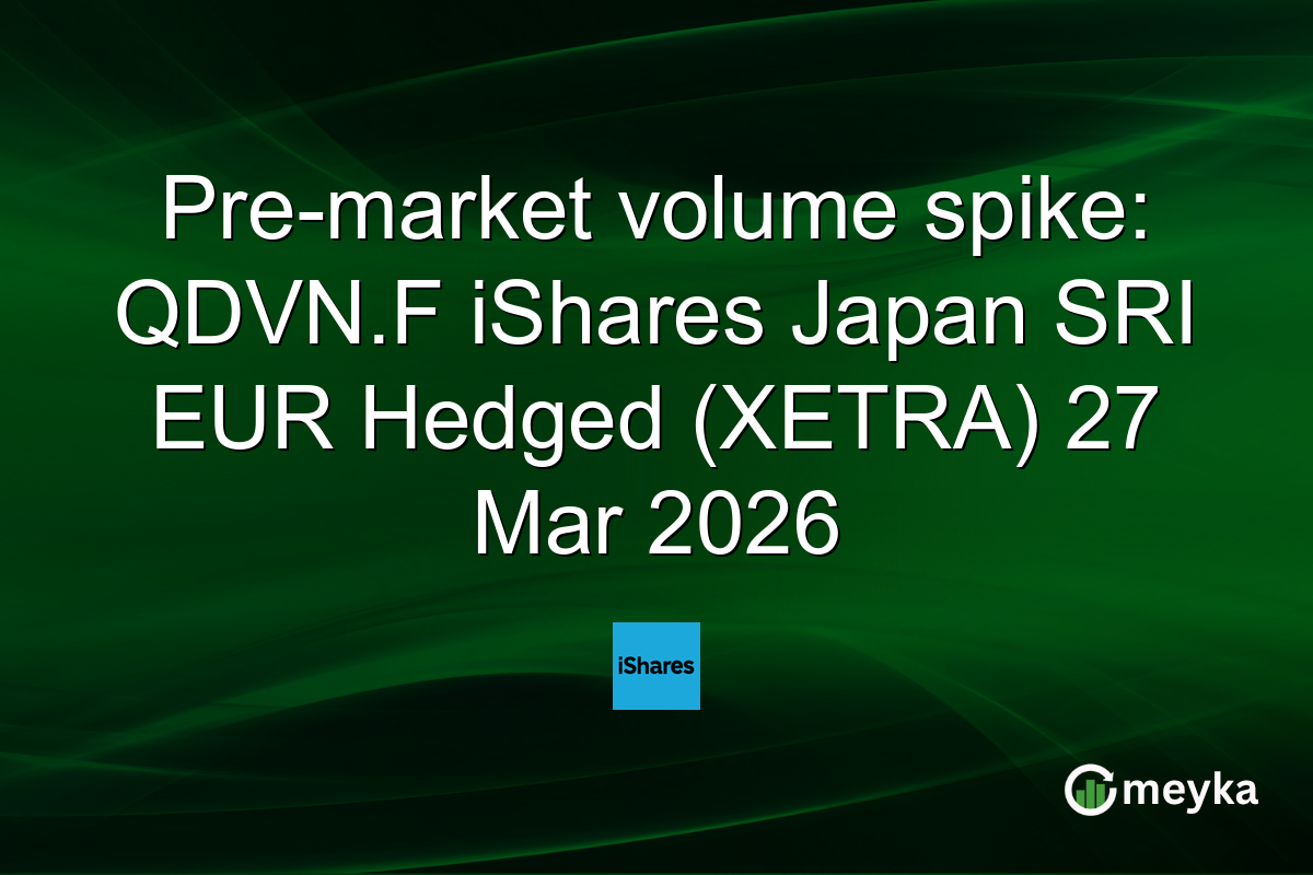 Pre-market volume spike: QDVN.F iShares Japan SRI EUR Hedged (XETRA) 27 Mar 2026