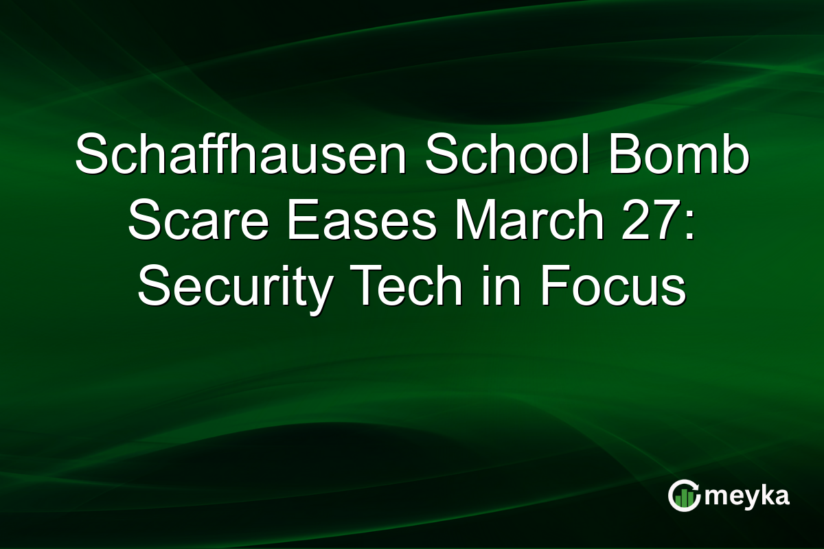 Schaffhausen School Bomb Scare Eases March 27: Security Tech in Focus