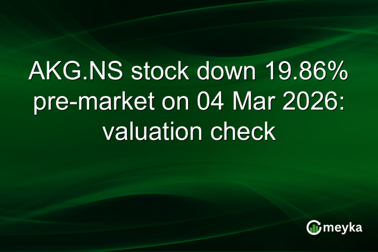 AKG.NS stock down 19.86% pre-market on 04 Mar 2026: valuation check
