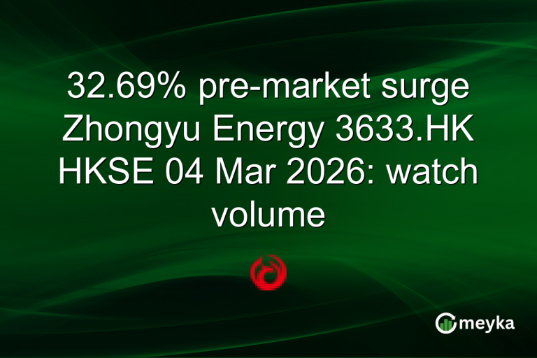 32.69% pre-market surge Zhongyu Energy 3633.HK HKSE 04 Mar 2026: watch volume