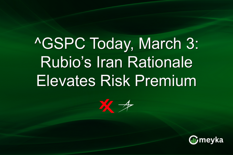 ^GSPC Today, March 3: Rubio’s Iran Rationale Elevates Risk Premium