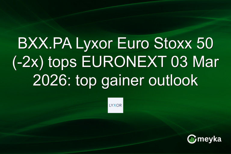 BXX.PA Lyxor Euro Stoxx 50 (-2x) tops EURONEXT 03 Mar 2026: top gainer outlook