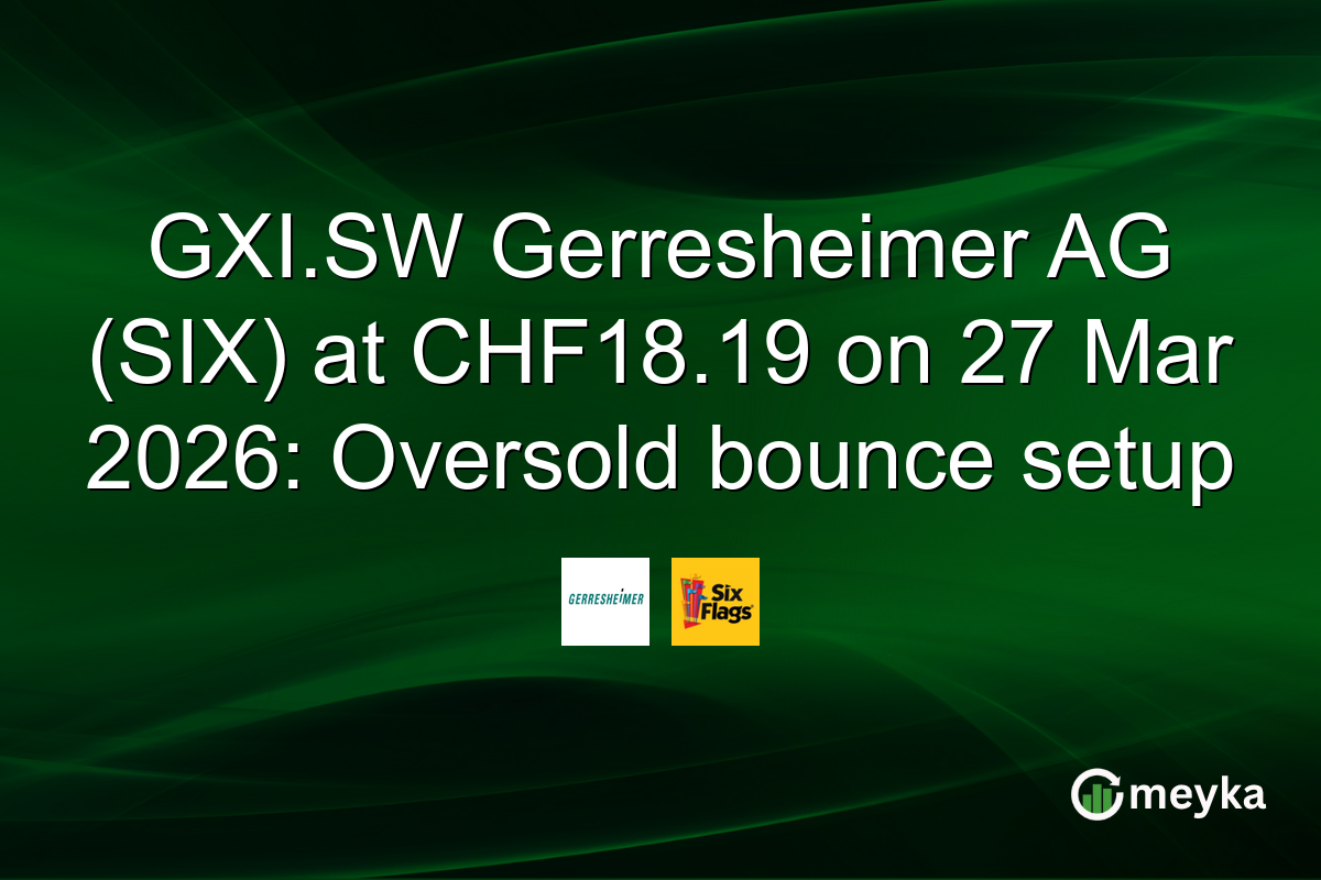 GXI.SW Gerresheimer AG (SIX) at CHF18.19 on 27 Mar 2026: Oversold bounce setup
