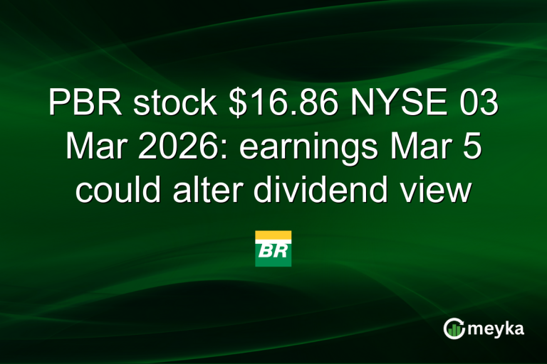 PBR stock $16.86 NYSE 03 Mar 2026: earnings Mar 5 could alter dividend view