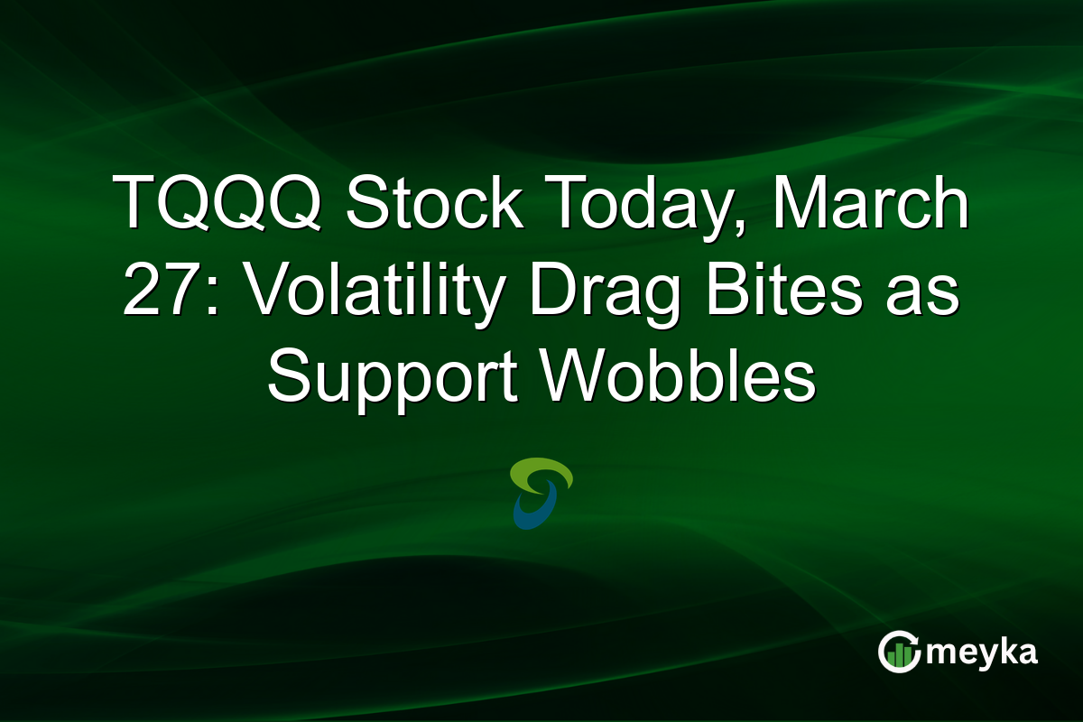 TQQQ Stock Today, March 27: Volatility Drag Bites as Support Wobbles