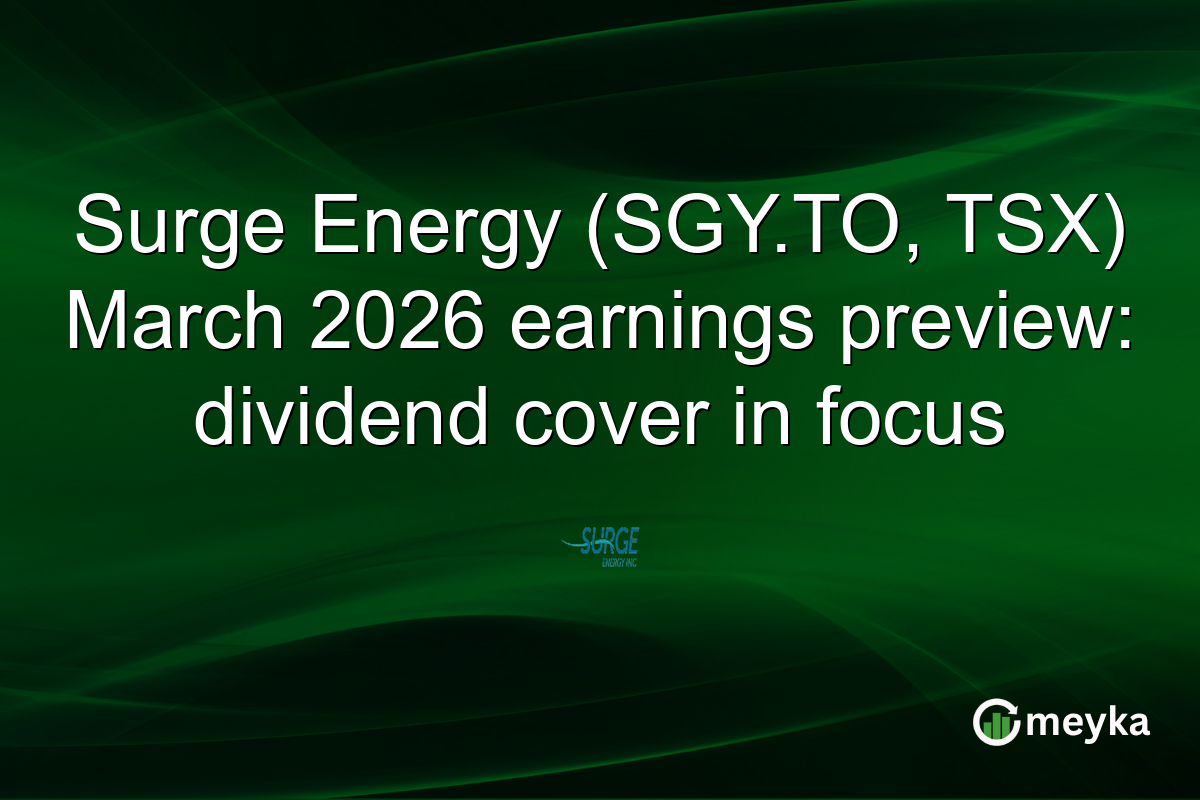 Surge Energy (SGY.TO, TSX) March 2026 earnings preview: dividend cover in focus