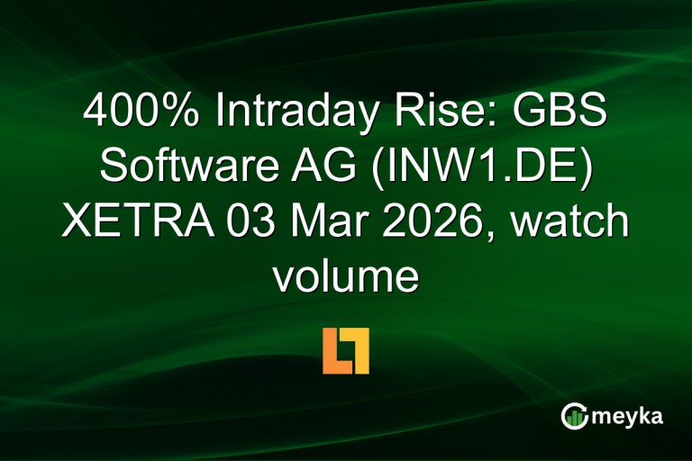 400% Intraday Rise: GBS Software AG (INW1.DE) XETRA 03 Mar 2026, watch volume