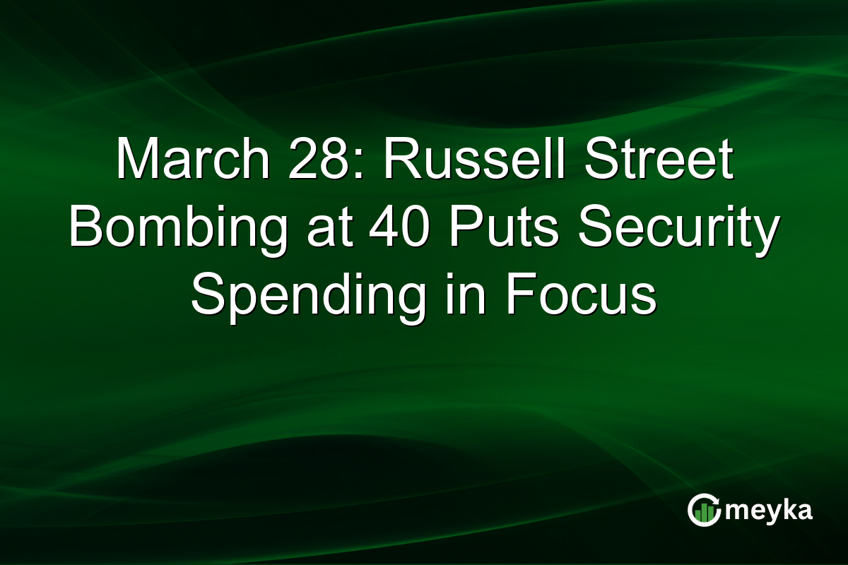 March 28: Russell Street Bombing at 40 Puts Security Spending in Focus