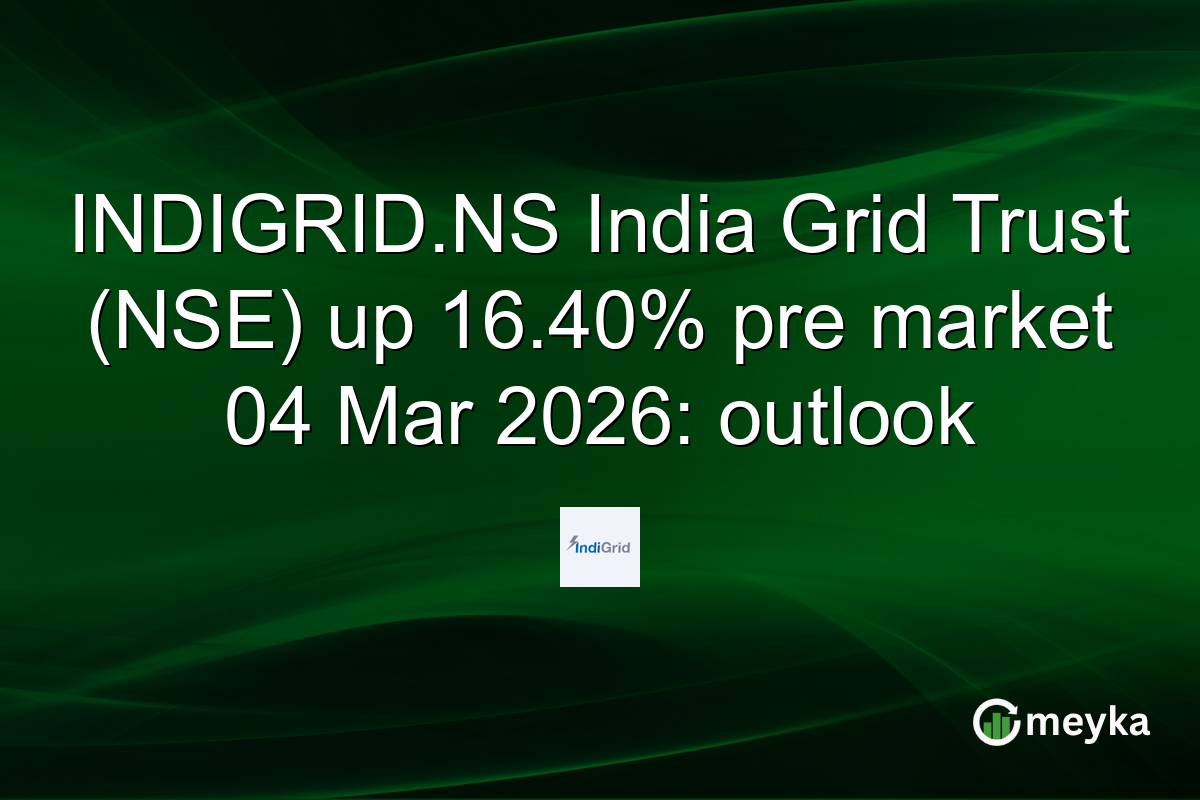INDIGRID.NS India Grid Trust (NSE) up 16.40% pre market 04 Mar 2026: outlook