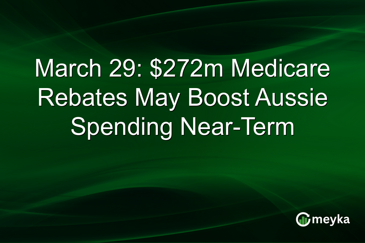 March 29: $272m Medicare Rebates May Boost Aussie Spending Near-Term