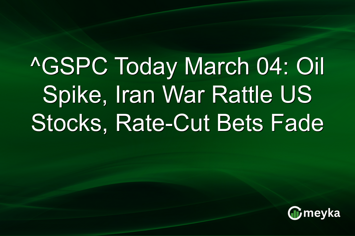 ^GSPC Today March 04: Oil Spike, Iran War Rattle US Stocks, Rate-Cut Bets Fade